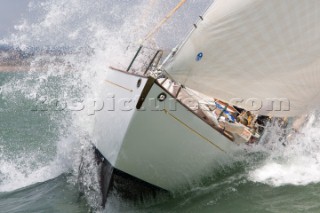 Stormy Weather owned by Christopher Spray racing in the Royal Yacht Squadron Bicentenary Regatta 2015 - Cowes, Isle of Wight, UK