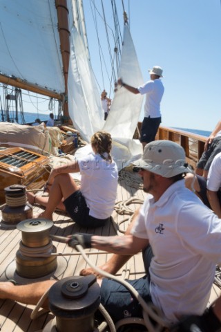 Onboard new replica Naema at the 2016 Superyacht Cup in Palma