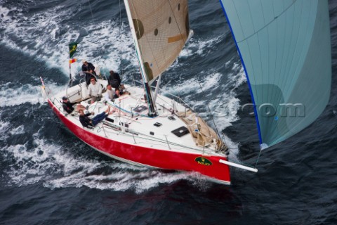 JIVARO Sail Number FRA27967 Owner Yves Grosjean Design J 133  approaching Scilly Island