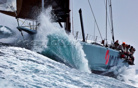 ICAP Leopard Sail n GBR1R Class IRC CK Division IRC Owner Mike Slade Type Farr 100  crossing the fin
