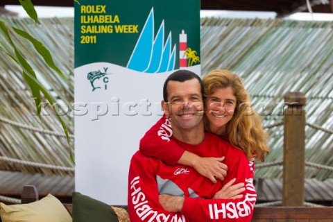 Andrea and Torben Grael  MAGIA V  MITSUBISHI  GOL Olympic Gold Medalist