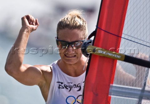 Qingdao 2008 OLYMPICS  BRONZE MEDAL  Windsurfer Womens  Great Britain  Bryony Shaw
