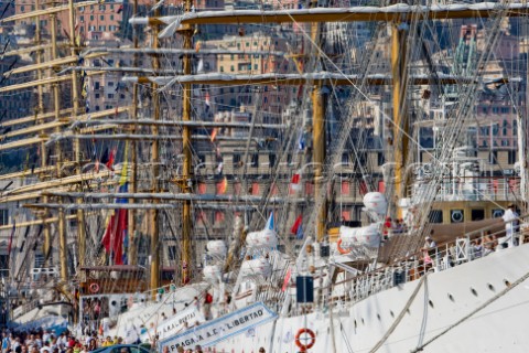 Port of Genoa harbour  The Tall Ships Races 2007 Mediterranea in Genova