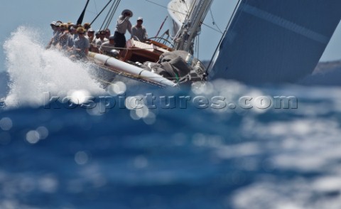 Virgin Gorda 160312  Loro Piana Caribbean Superyacht Regatta  Rendezvous 2012  Race Day 2 HANUMAN