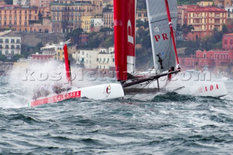 Naples Italy 11042012  Americas Cup World Series Naples 2012  AC45 Luna Rossa on Day 1