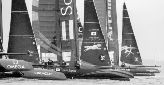 Louis Vuitton Americas Cup World Series Portsmouth Final Practice Day 24 July 2015 Start