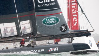 Portsmouth, United Kingdom. Louis Vuitton Americas Cup World Series Final Practice Day 24 July 2015 Land Rover BAR