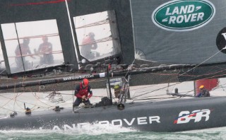 Portsmouth, United Kingdom. Louis Vuitton Americas Cup World Series Final Practice Day 24 July 2015 Land Rover BAR