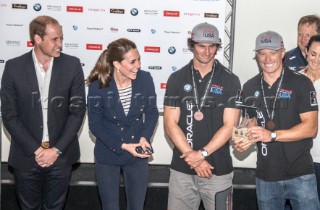 Prizegiving William and Kate,  Duke and Duchess of Cambridge with Jimmy Spithill ORACLE Team USA