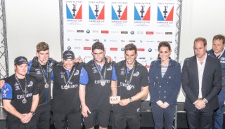 Prizegiving William and Kate,  Duke and Duchess of Cambridge with Emirates Team New Zealand
