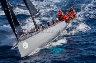 MOMO, Sail n: IVB 72, Boat Type: Maxi 72, Skipper: Dieter SchÃ¶n, Country: Germany approaching Levanto Island