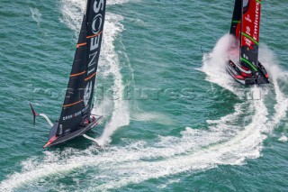 18/12/20 - Auckland (NZL)36th Americaâ€™s Cup presented by PradaRace Day 2Ineos Team UK, Emirates Team New Zealand