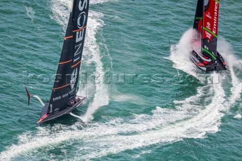 181220  Auckland NZL36th Americas Cup presented by PradaRace Day 2Ineos Team UK Emirates Team New Ze