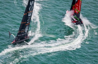 18/12/20 - Auckland (NZL)36th Americaâ€™s Cup presented by PradaRace Day 2Ineos Team UK, Emirates Team New Zealand