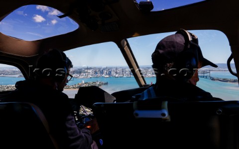 300121  Auckland NZL36th Americas Cup presented by PradaPRADA Cup 2021  Semi Final Day 2Media Helico