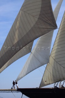 Les Voiles de Saint-Tropez 2011 - bowman onboard the three masted schooner Atlantic