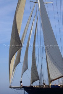 Les Voiles de Saint-Tropez 2011 - bowman onboard the three masted schooner Atlantic