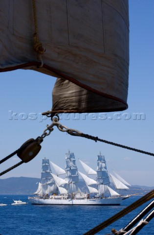 Tolone France On Board Tall Ship Amerigo Vespucci