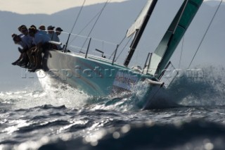 Quantum (USA) race three on Day one of the Trophy of Sardinia, Audi MedCup 2010. 21/9/2010