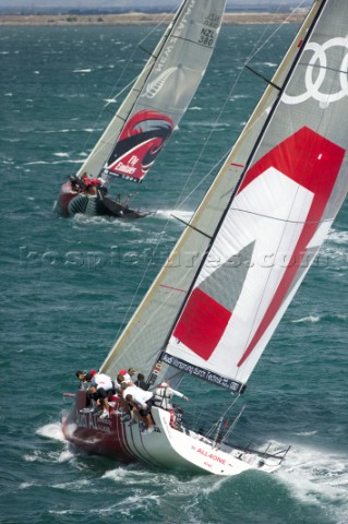 Emirates Team New Zealand and Audi A1 powered by All4One in race eight of the Trophy of Sardinia Aud