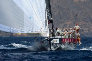 Luna Rossa (ITA) in the coastal race. Trofeo Caja Mediterraneo Region de Murcia, Audi medCup regatta. 28/8/2010