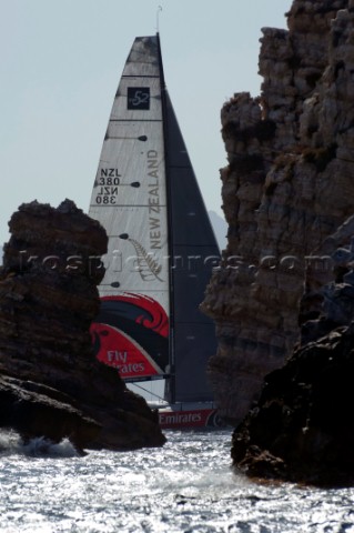 Emirates Team New Zealand lead the coastal race Trofeo Caja Mediterraneo Region de Murcia Audi medCu