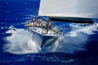 TP52 at the end of the TransPac Race from America to Hawaii