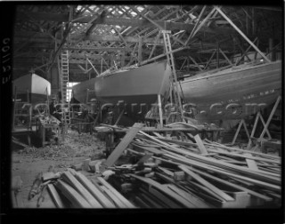 Fitting out at Camper and Nicholsons in 1939