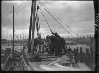 Working on a yacht at Camper and Nicholsons in 1939