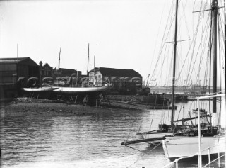 Looking across Ratsey & Lapthorn sailmakers in the 1930s