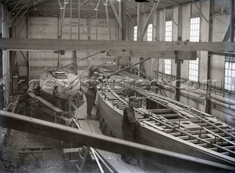 Fitting out at Camper and Nicholsons yard in Gosport in 1939