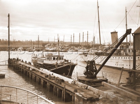 General view across the Camper and Nicholson yard in the 1930s