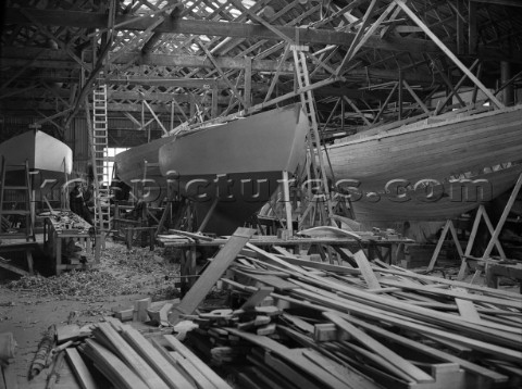Fitting out at Camper and Nicholsons yard in Gosport in 1939