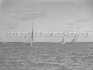 Int 12m racing off Southampton in the Solent