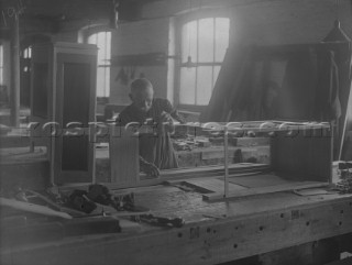 Furniture making at Camper and Nicholsons yard in Gosport in 1936
