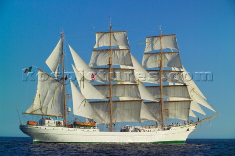 Cuauhtmoc at The start of the falmouth to portugal tall ship race