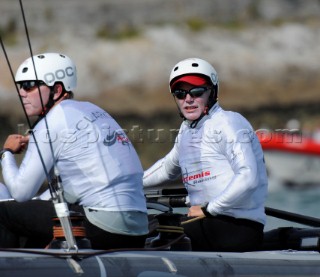 Sailing Americas Cup World Series from Plymouth in the United Kingdom. Terry Hutchinson.
