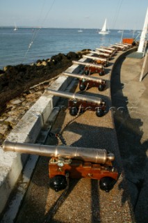 Starting canons at the Royal Yacht Squadron