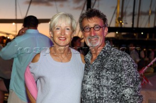Eddie Jordan and his wife Marie at Gustavia harbour during the 2015 St Barths Bucket Regatta