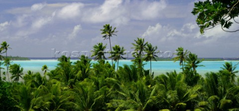 Lagoon on Aitutaki Island Cook Islands South Pacific