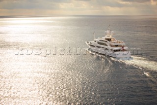 Lady Lara seen off the south coast near Cannes, France.