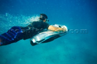 Man using a seabob