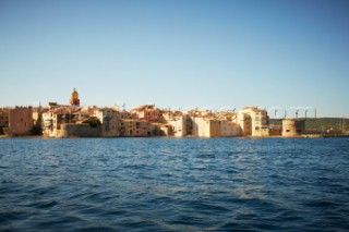 St Tropez seen from a yacht