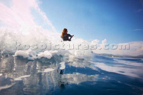 Woman on a jet ski