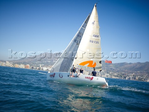 Yacht Ice Lolly sailing in the mediterranean sea