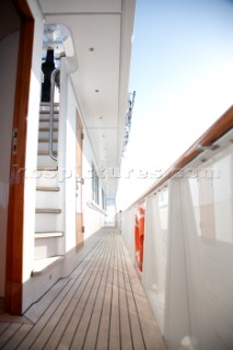 Deck of a superyacht
