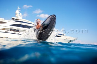 Man using a seabob