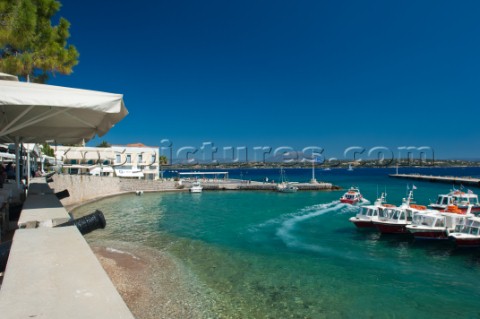 Spetses harbour Greece