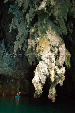 Cruising in Indonesia Tomolo Cave in Raja Ampat