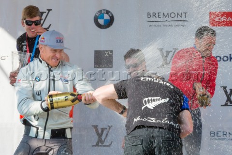Prize giving CeremonyJames Spithill Skipper and Helmsman  Oracle Team USA
